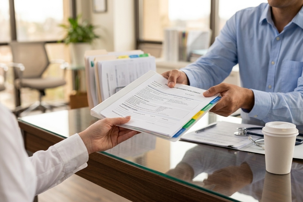 A simple handoff of medical billing and patient records